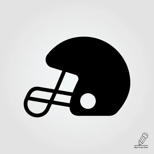 Icône casque de rugby — Image vectorielle