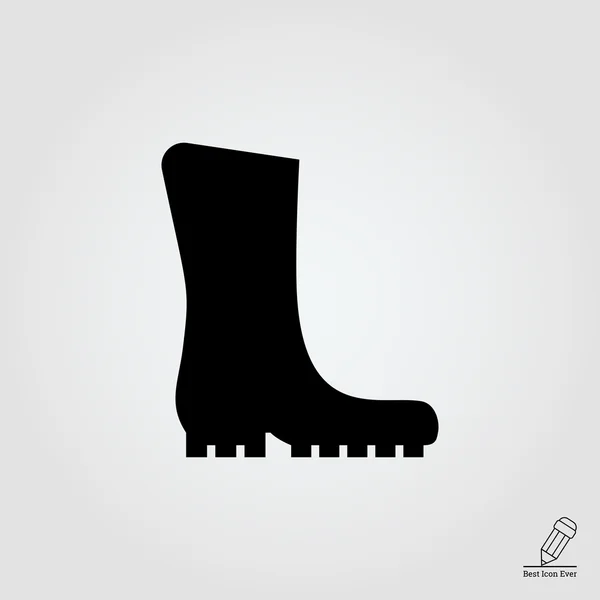 Icona stivali di gomma — Vettoriale Stock