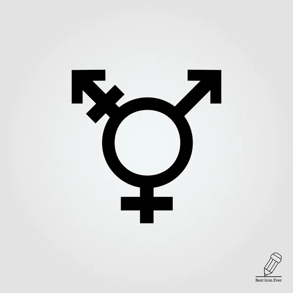 Ikona symbolu transgender — Stockový vektor