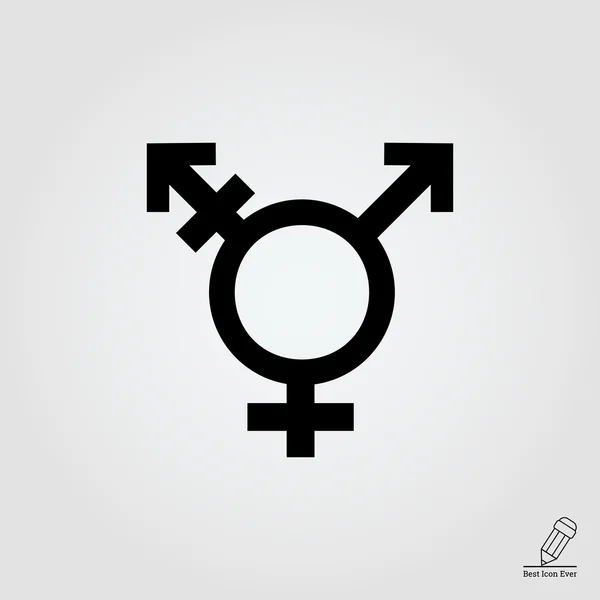 Transgender symboolpictogram — Stockvector