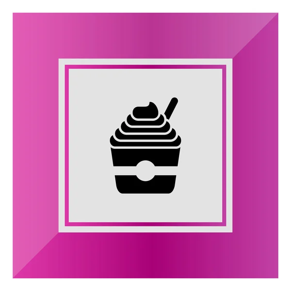 Crème glacée dans le seau — Image vectorielle