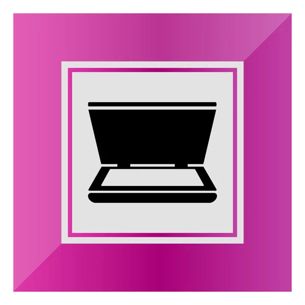 Open scanner icon — Stock Vector