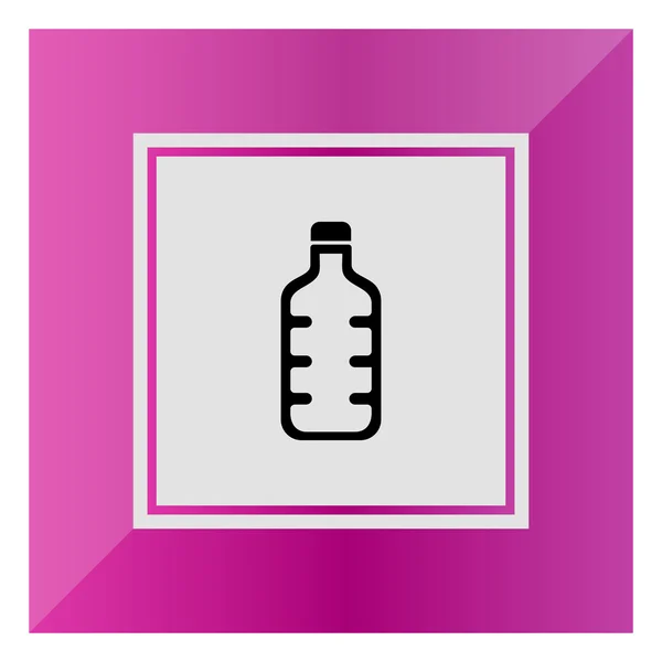 Ícone garrafa de plástico — Vetor de Stock