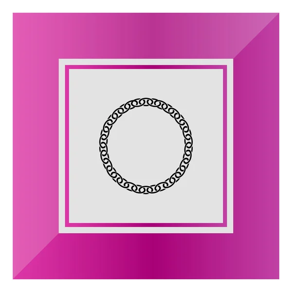 Round chain icon — Stock Vector