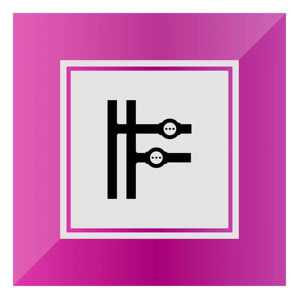 Water meters icon — Stock Vector