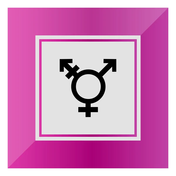 Transgender symboolpictogram — Stockvector