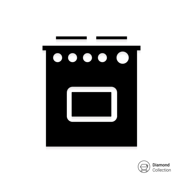 Electric cooker icon — Stock Vector
