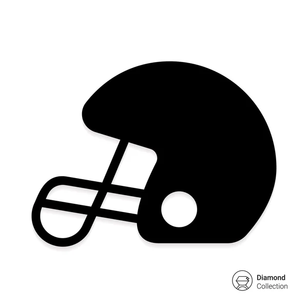Ícone do capacete de rugby —  Vetores de Stock