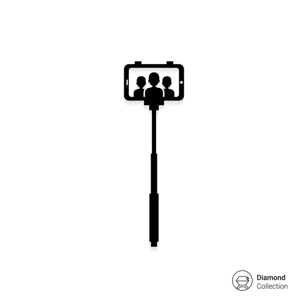Selfie stick icono — Vector de stock