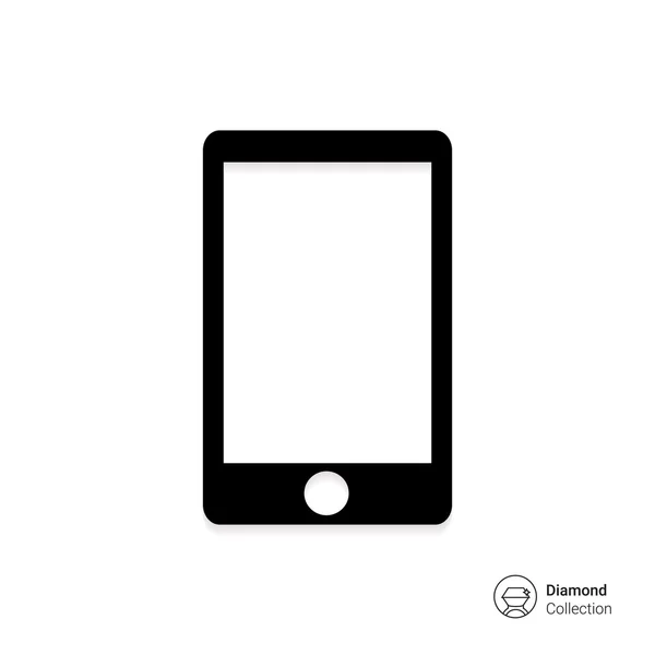 Smartphone avec écran blanc — Image vectorielle