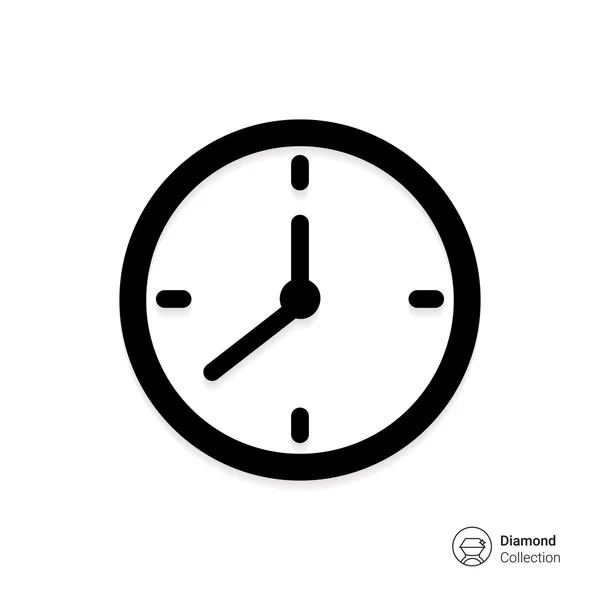 Icono de reloj de pared — Vector de stock