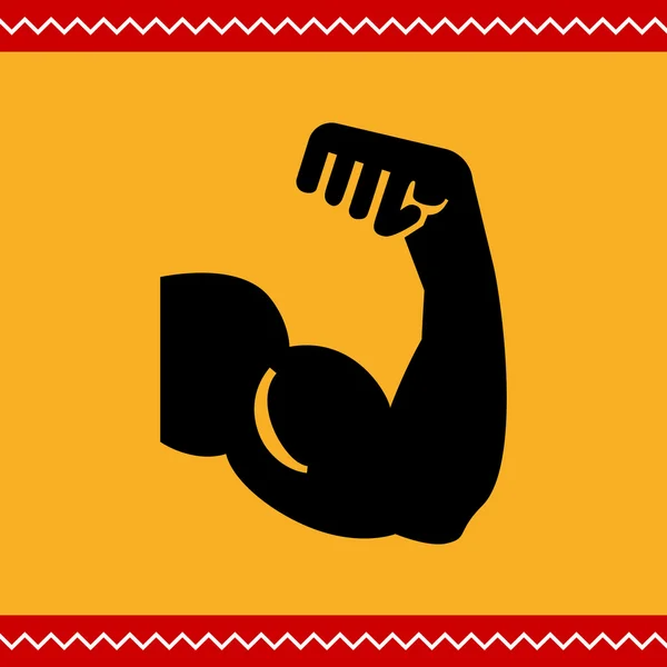 Icono del músculo bíceps — Vector de stock