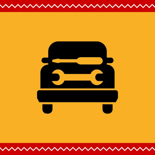 Icono taller de coches — Vector de stock