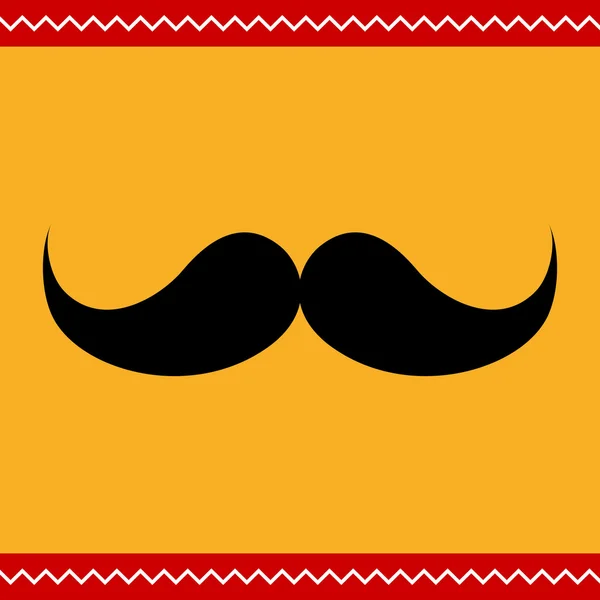 Retro moustache icon — Stock Vector