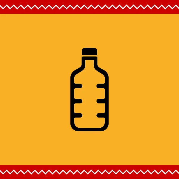 Icono de botella de plástico — Vector de stock