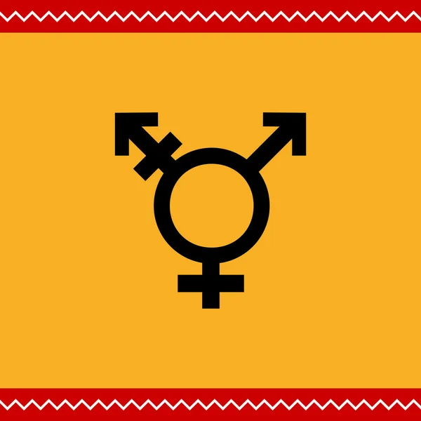 Transgender symboolpictogram — Stockvector