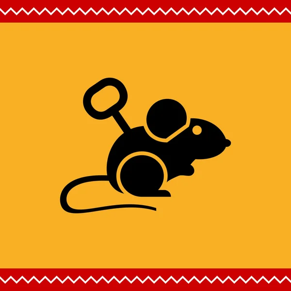 Windup mouse brinquedo — Vetor de Stock