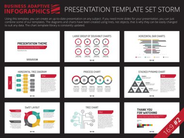 Presentation template set 2 clipart