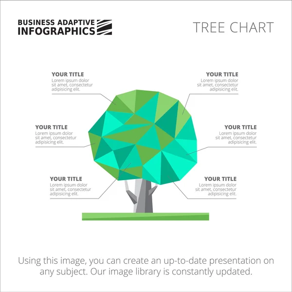 Baumdiagramm Vorlage 1 — Stockvektor