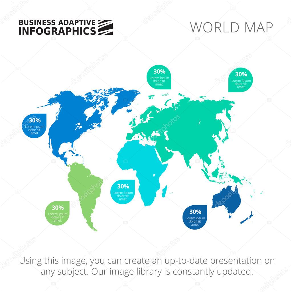 World map template 6