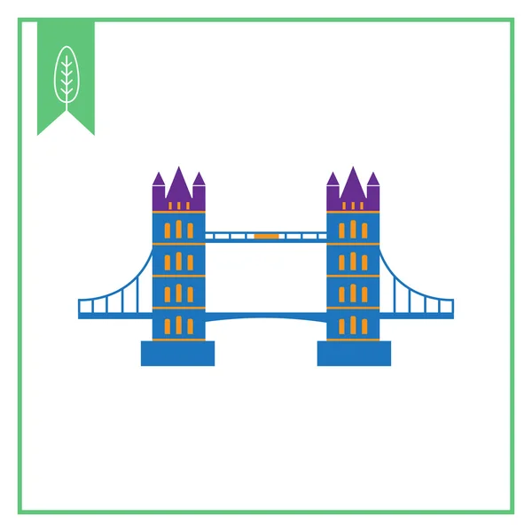 Значок Лондонского моста — стоковый вектор