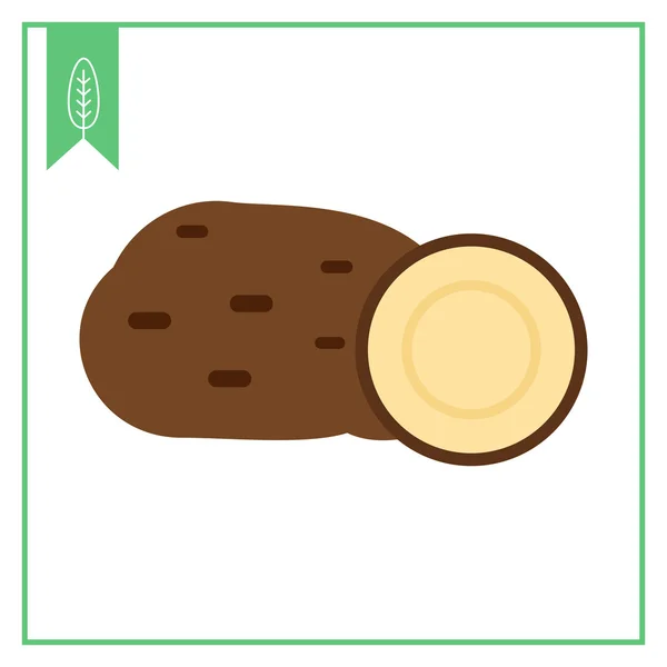 Potato tubers icon — Stock Vector