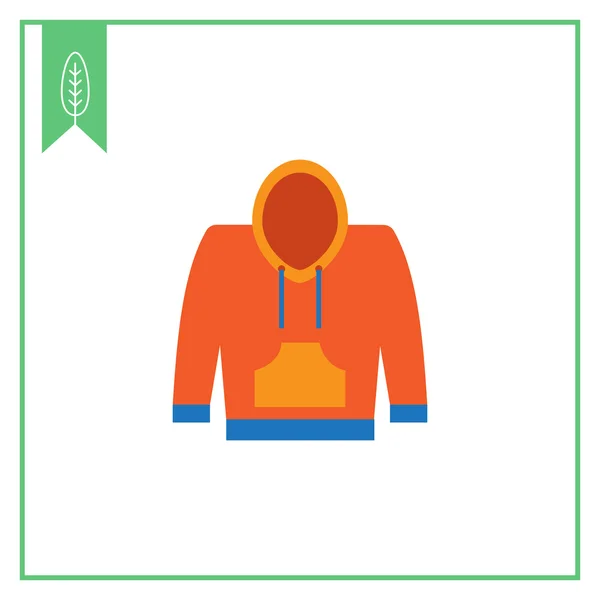 Hoody sweatshirt icon — Stock Vector