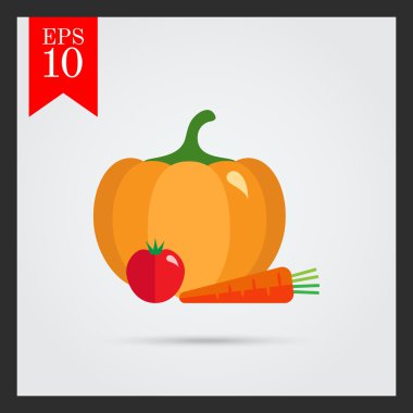 Kabak, domates, havuç