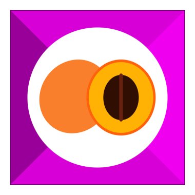 Kayısı ve kayısı yarısı kesilmiş