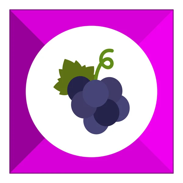 Ícone de cacho de uva escura —  Vetores de Stock
