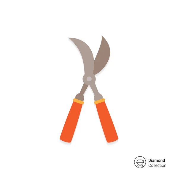 Tuin pruner pictogram — Stockvector