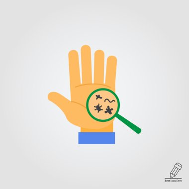 İnsan palmiye bakteri