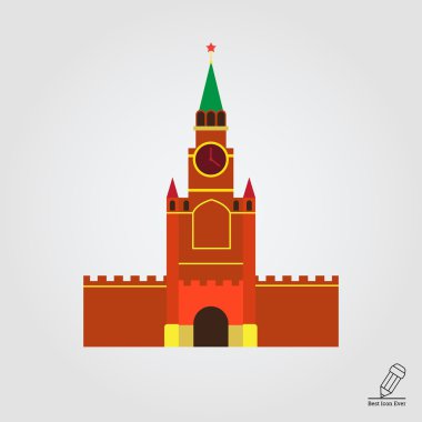 Moscow Kremlin building clipart