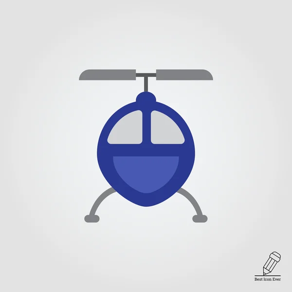 Icono de helicóptero azul — Archivo Imágenes Vectoriales
