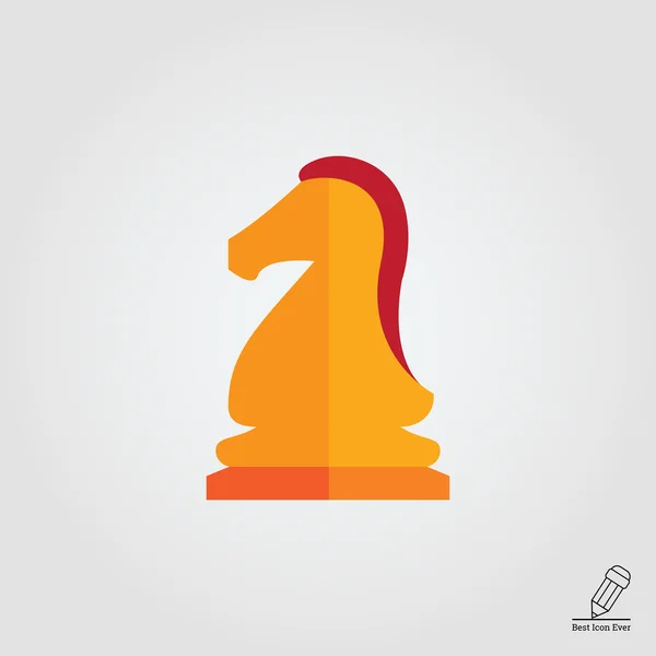 Icône chevalier d'échecs — Image vectorielle