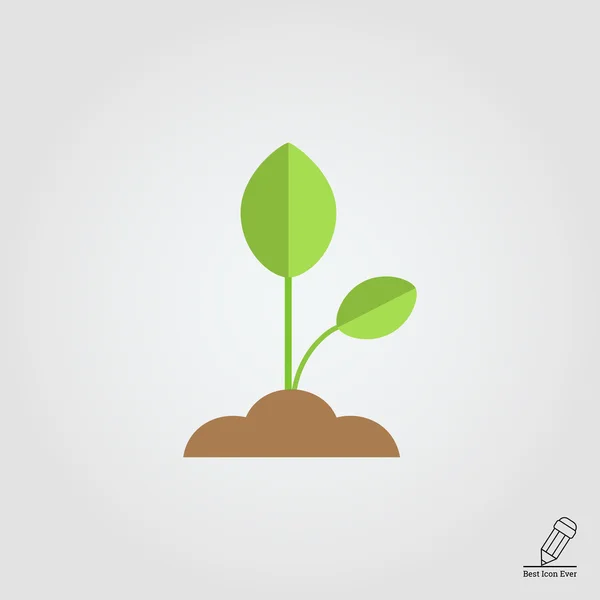 Growing sprout icon — Stock Vector