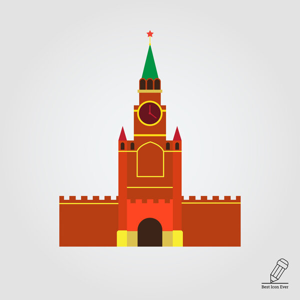 Как рисовать спасскую башню кремля детям поэтапно