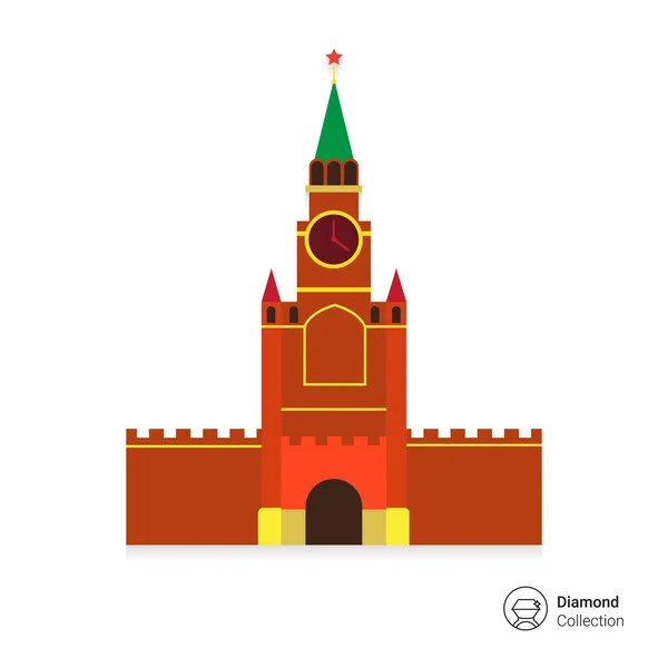 Moskevský Kreml budova Stock Ilustrace
