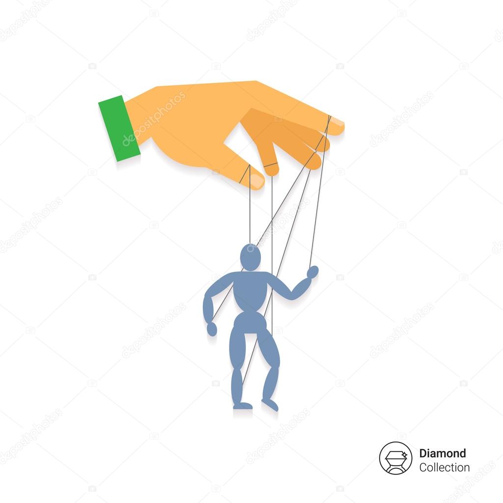 Human hand with marionette puppet Stock Vector Image by ©RedineVector ...