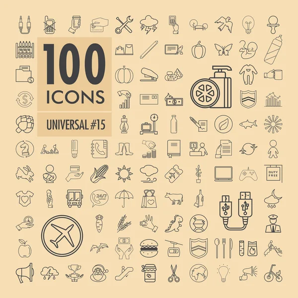 Conjunto de iconos universales 8 Gráficos vectoriales