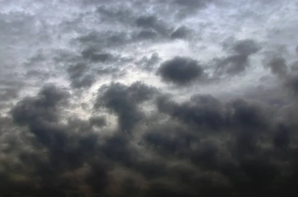 Dramatic Dark Cloudy Sky Natural Photo Background Blue Sky Clouds — 图库照片
