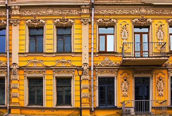 Uma Das Fachadas Mais Bonitas Peter Sagaidachny Street Kiev Seis — Fotografia de Stock