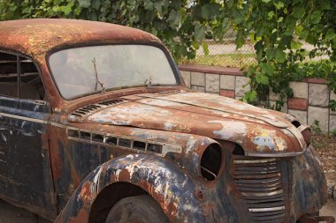 Paslı araba. İleri bölümü.