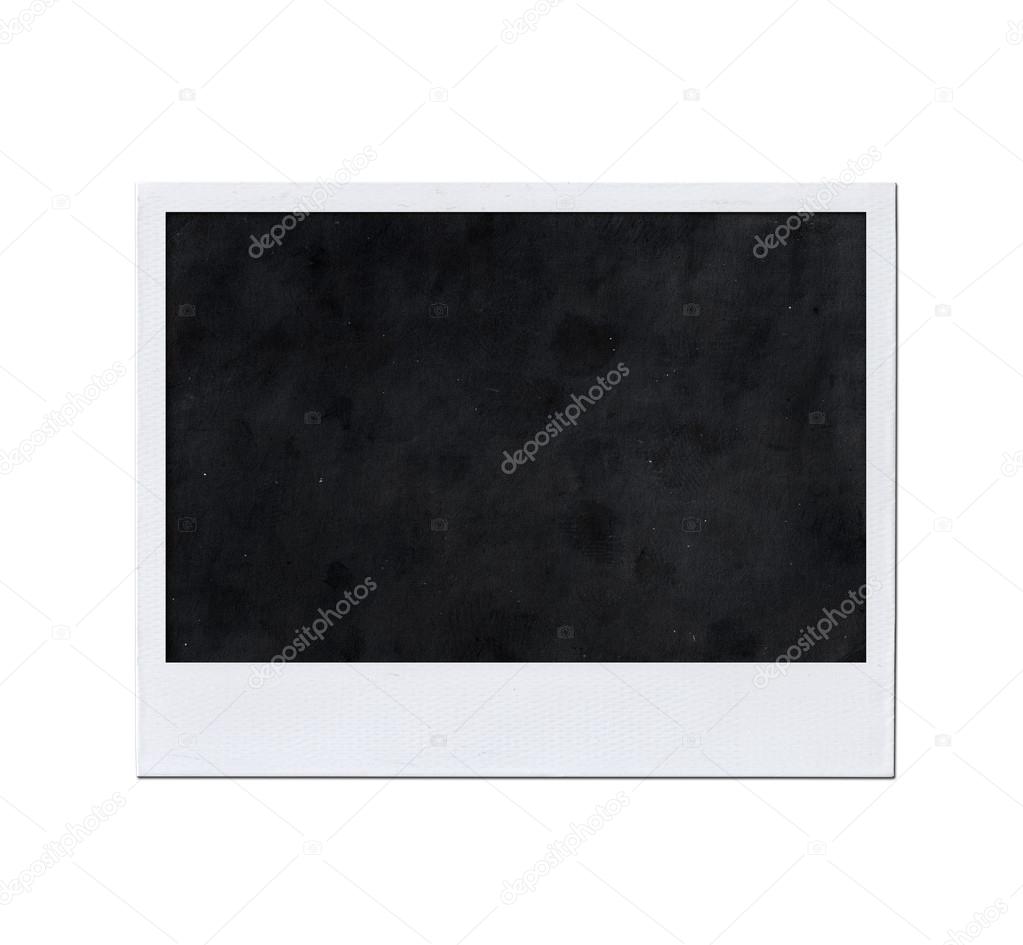 Old Instant Photo Frame Isolated On White Background Stock Old Instant Photo Frame Isolated On White Background Stock