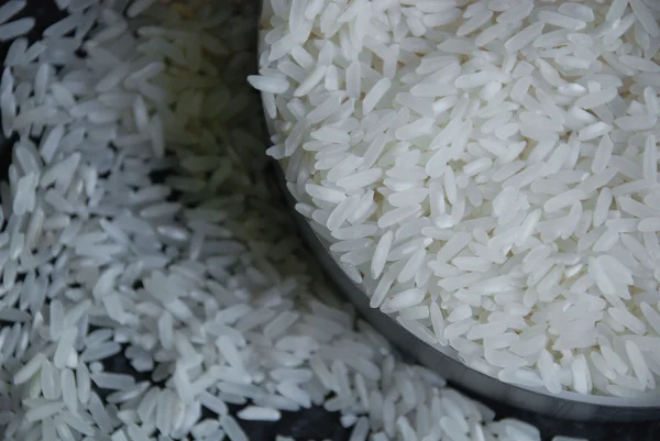 Pozadí bílé rýže — Stock fotografie