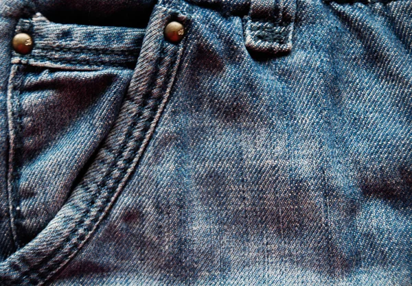 Blue jeans texture — Stock Photo, Image