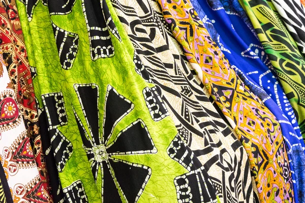 Many colored foulards ready to be sell — Stock Photo, Image