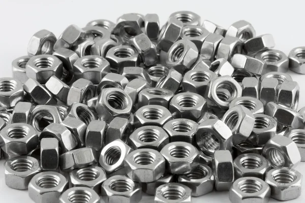 Metal nuts screws — Stock Photo, Image