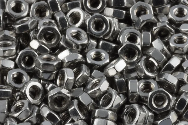 Metal nuts screws — Stock Photo, Image