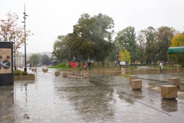 Lublin Lubelskie Polonya 10 11 2020 Litewski Meydanı.